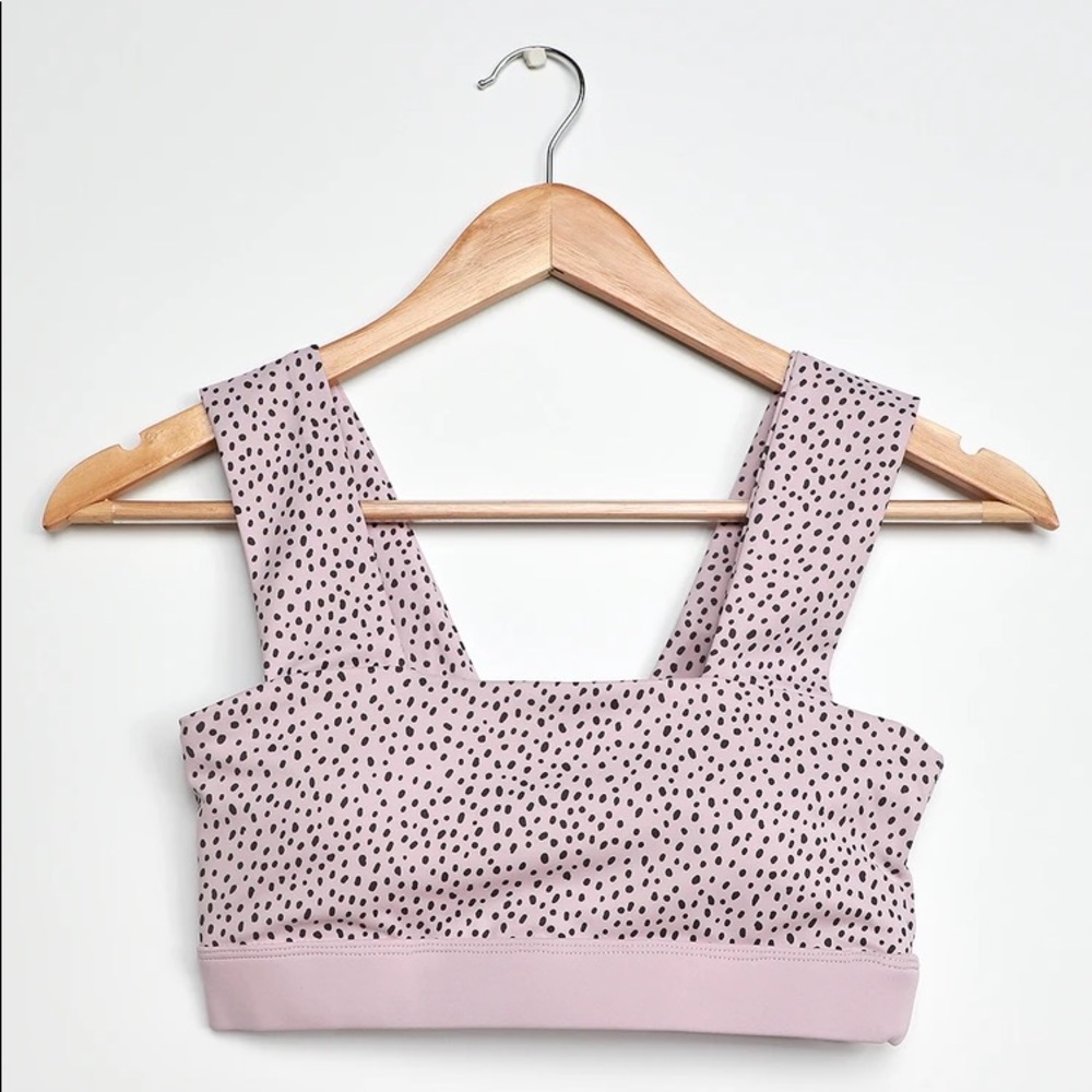 All Fenix Montana Mauve Pink Polka Dot Sports Bra